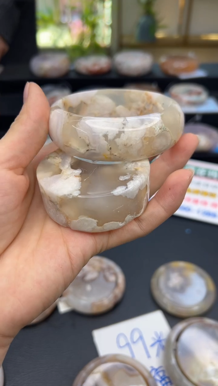 【闪购商品】石英质玉手镯未镶嵌A1343(60圈赠送镯心)