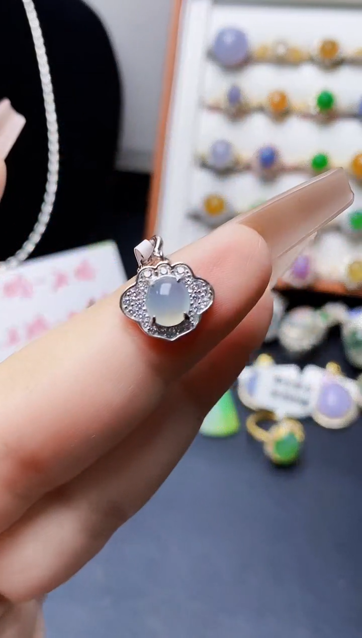 银S925镶嵌戒指翡翠1191