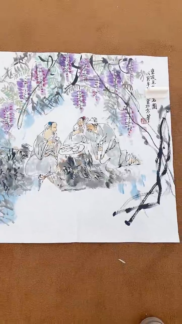 书法10-27-11王老师4平尺国画作品