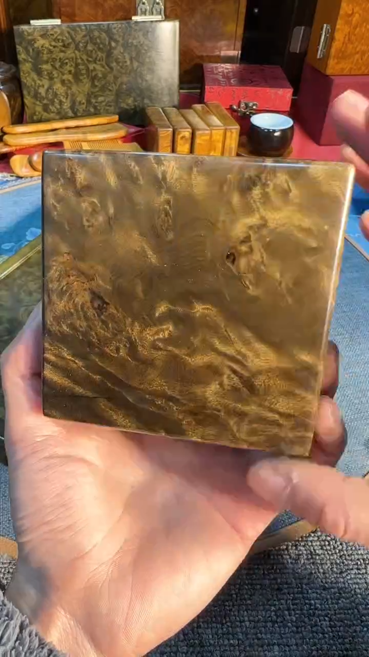 【闪购商品】乌木类成套家具阴沉翻盖小方盒 s20