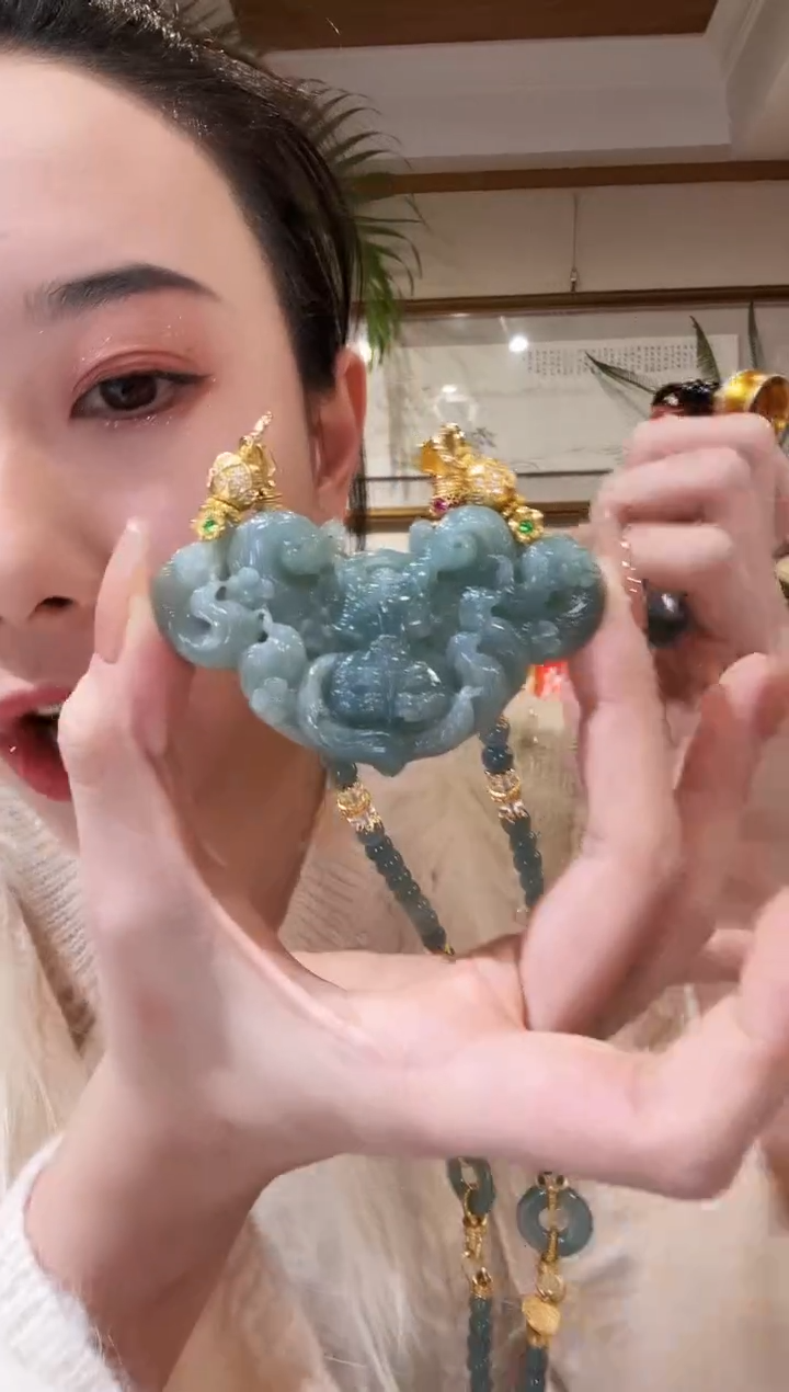 【闪购商品】翡翠颈饰未镶嵌国风