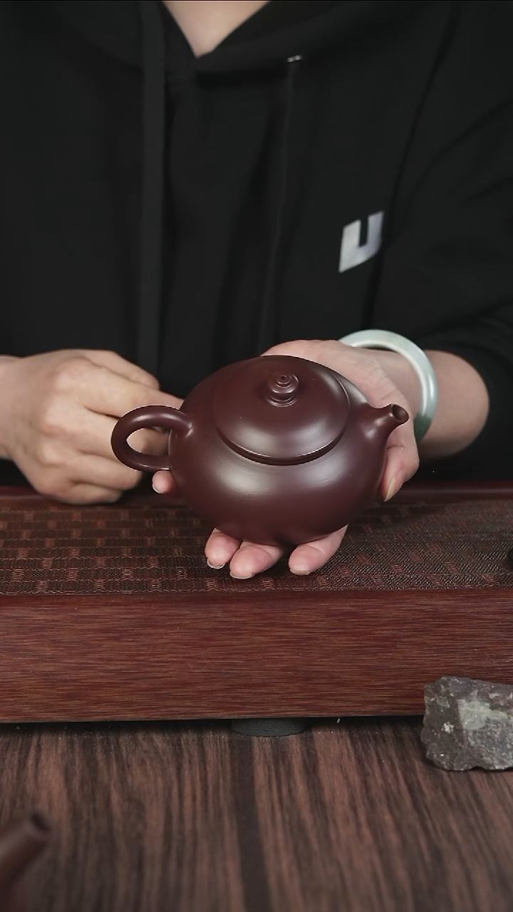 紫砂茶壶孤品  底槽清   寒江