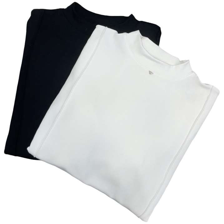 新款时尚爆款冬天流行小立领潮流纯色长袖磨毛百搭洋气上衣百搭