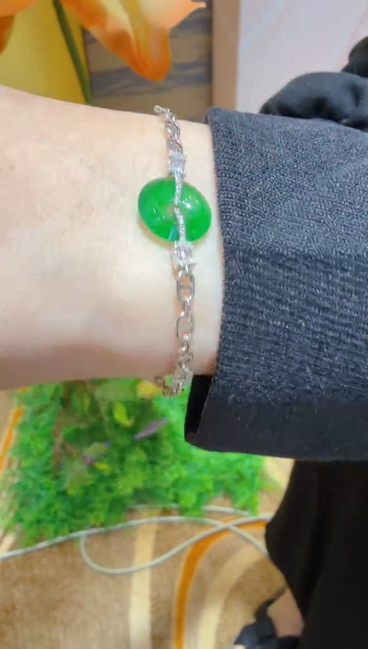 18K金镶嵌手链翡翠多样性团购发一件