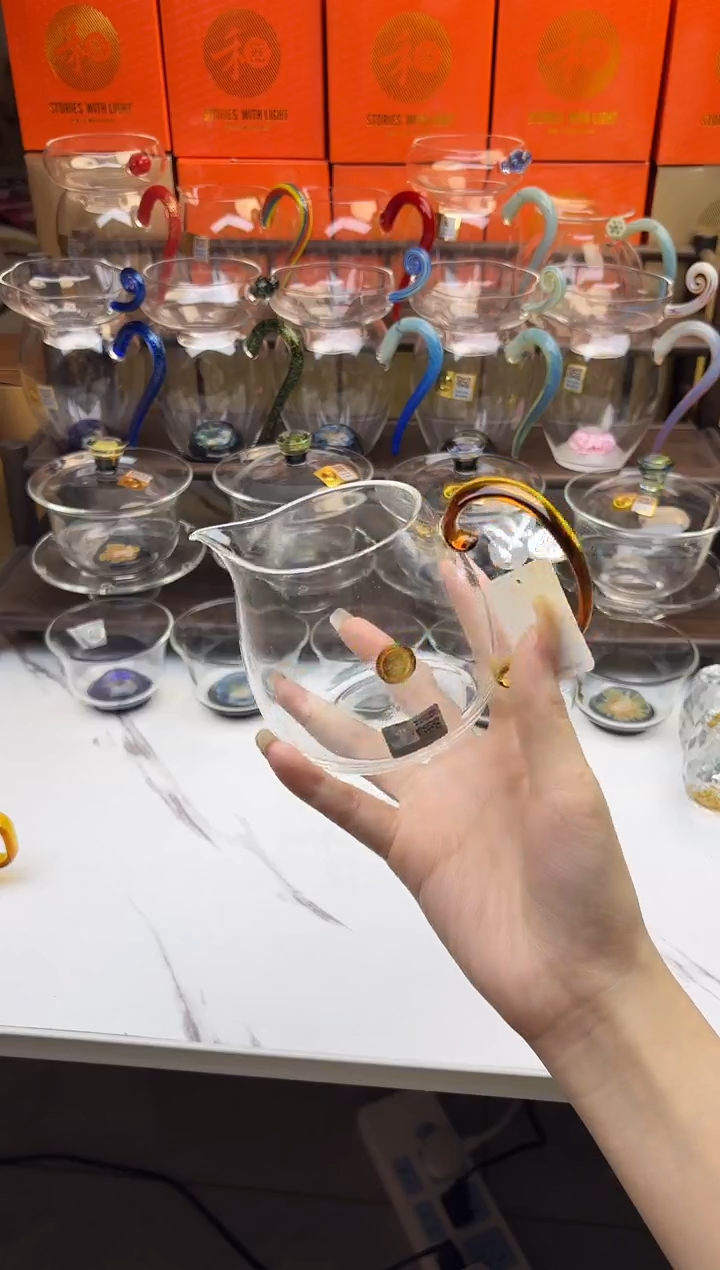 手工艺品玻璃禾器锦然琥珀色