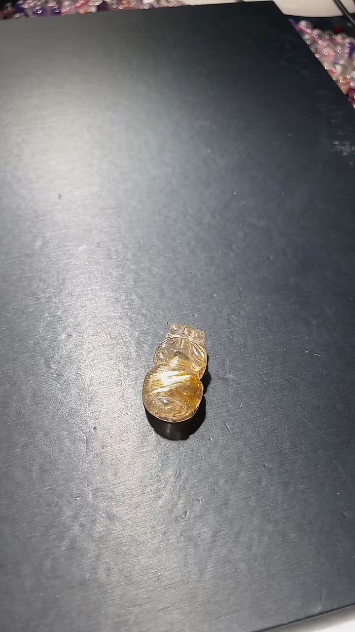 【闪购商品】水晶手链未镶嵌金钛晶貔貅22.83克Z302