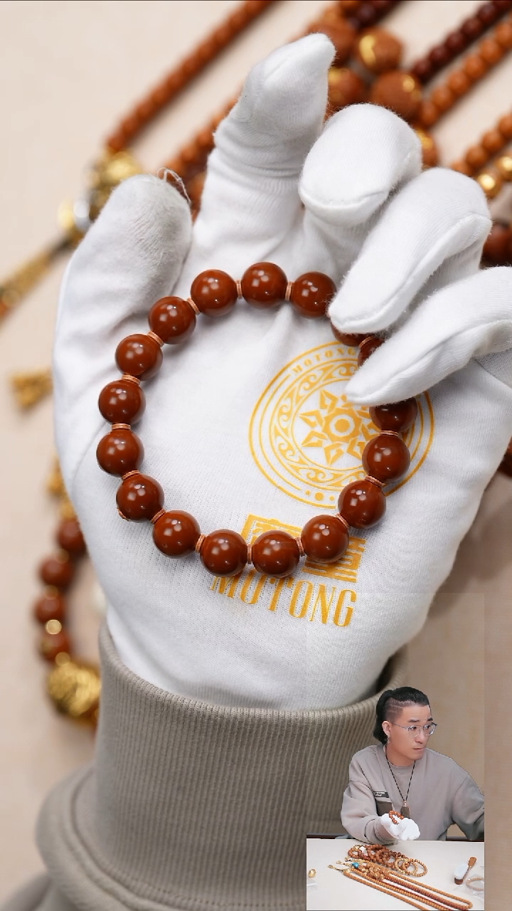 手串/手链橄榄核12.5铁核光珠单金标