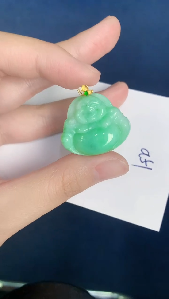 【闪购商品】翡翠颈饰18K金镶嵌000000000
