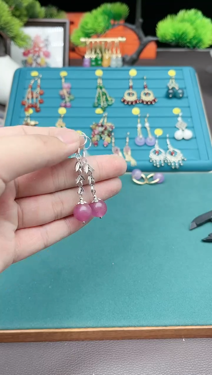 【闪购商品】玛瑙/玉髓耳钉银S925镶嵌431000