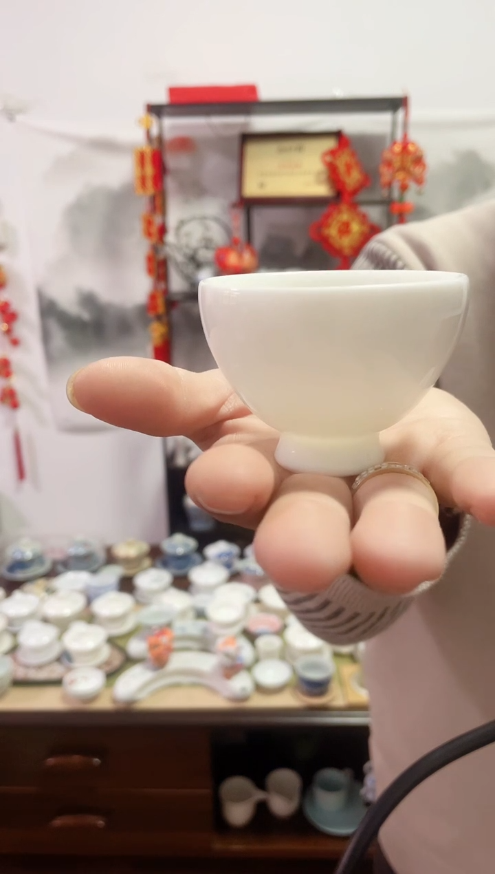 【闪购商品】【瓷心匠物】直播间福利专款高脚主人杯