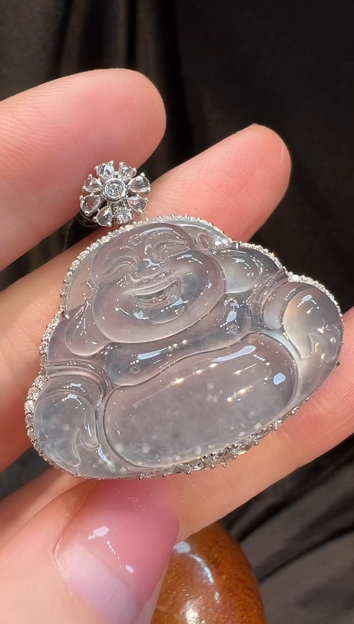 吊坠(不含链)18K金镶嵌翡翠C**.L6