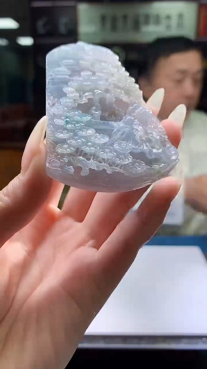 【闪购商品】定制翡翠未镶嵌8056jj-毛货挂件88