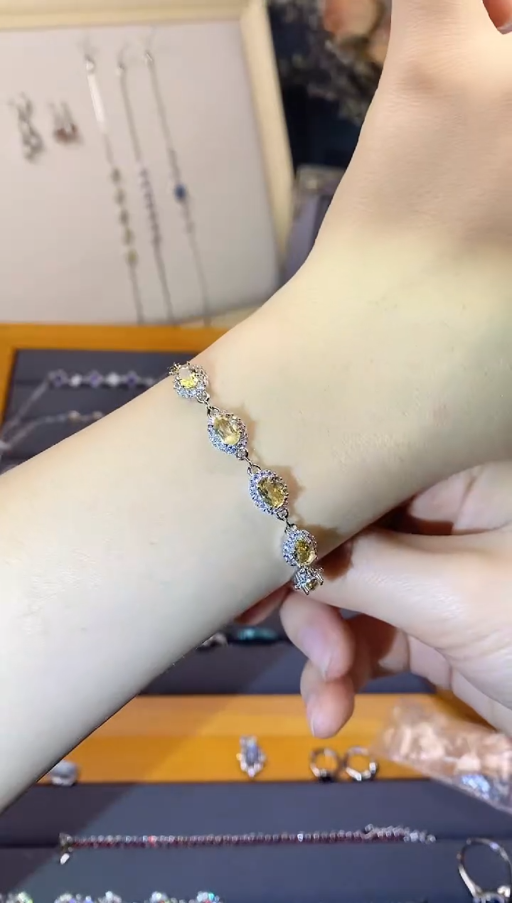 【闪购商品】水晶手链银S925镶嵌