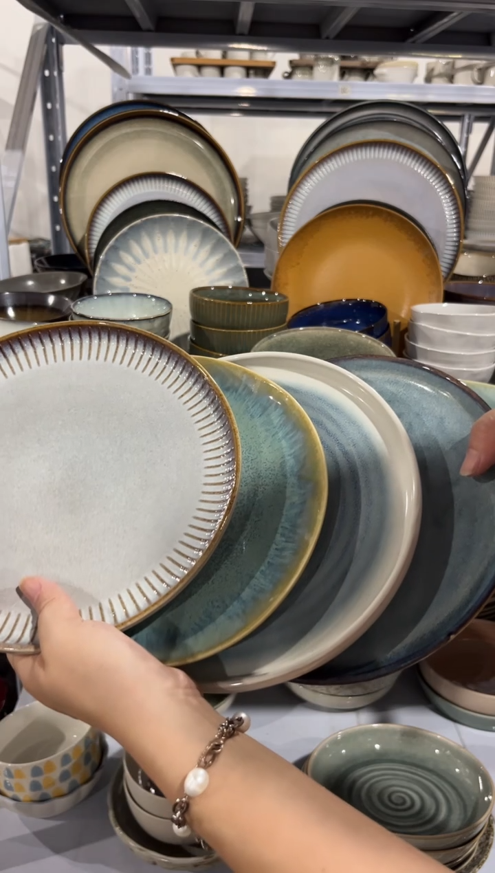 瓷片外贸尾货瑕疵满20包邮X4 小盘组合