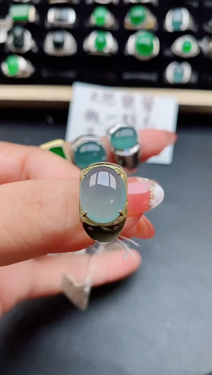 【闪购商品】翡翠戒指银S925镶嵌002121212