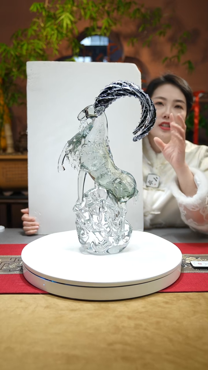 【闪购商品】琉璃手工艺品立羊