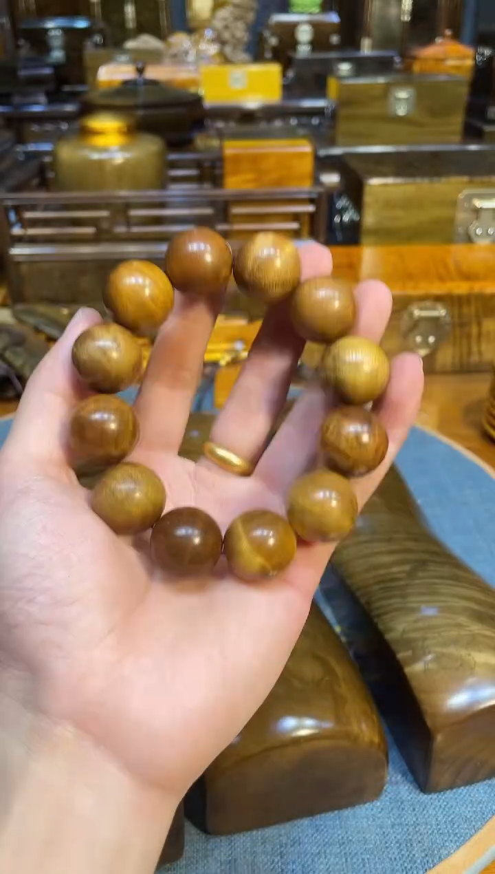 乌木类成套家具金丝楠1.5手串单个  s17