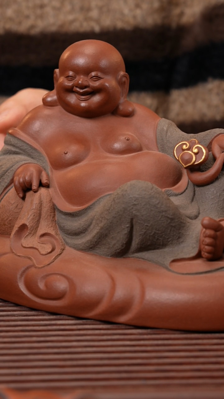 【闪购商品】紫砂茶宠如意弥勒