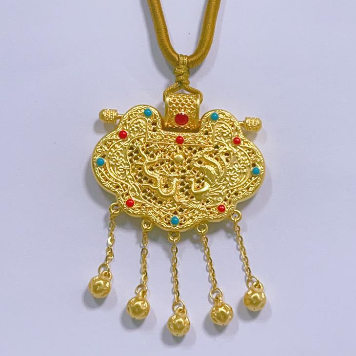 恒宝福【璐璐专享】 足金999 618好物节无氰硬金天子门生吊坠