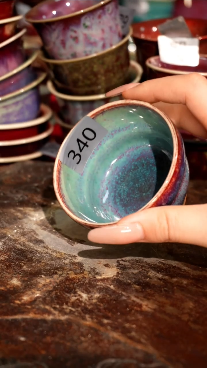 摆件精品窑变钧瓷茶器