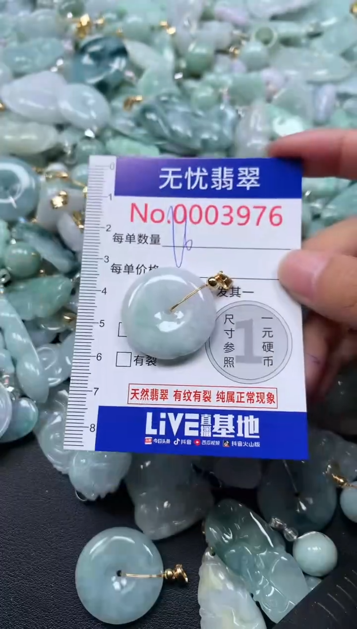 颈饰未镶嵌翡翠3976