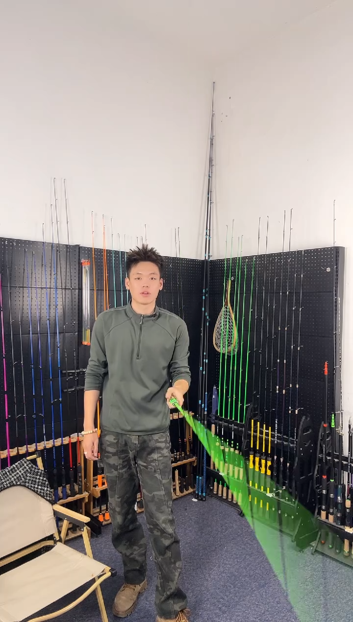 1.8m碳素绿巨人1.8米枪柄（瑕疵尾货竿，没有售后，介意勿拍）