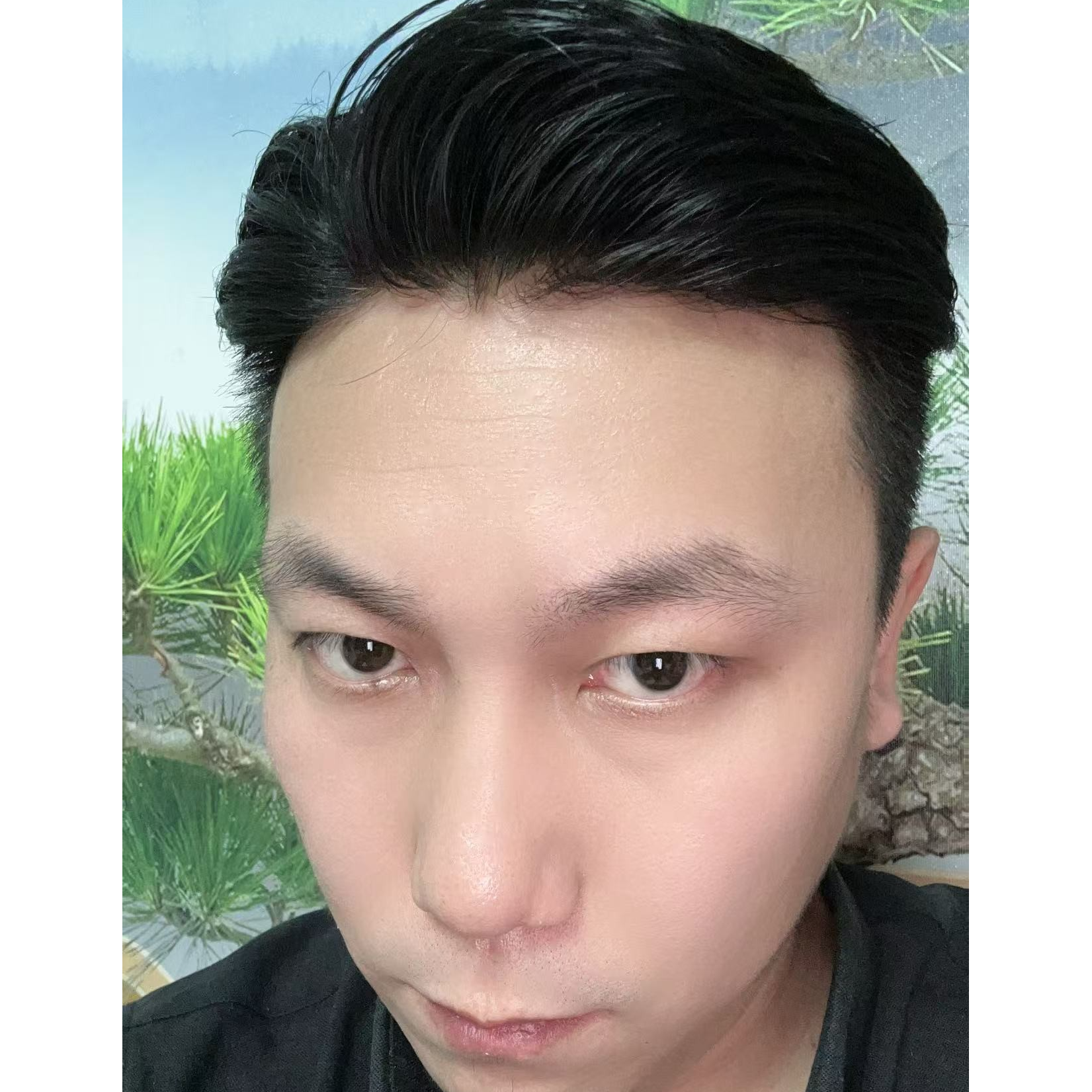 亨利W13明星同款男士补发片 隐形 波浪透气 逼真 耐用   