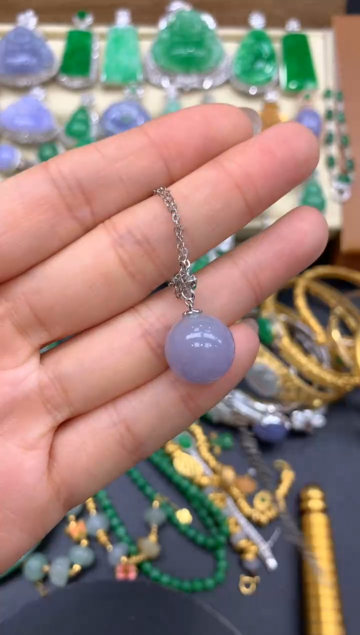 【闪购商品】翡翠颈饰18K金镶嵌356-中国好珍宝