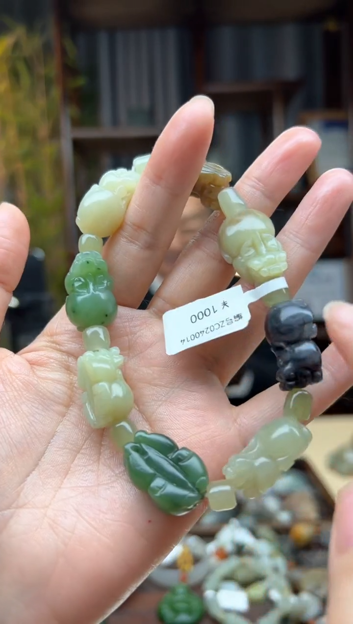 【闪购商品】和田玉颈饰未镶嵌手串  多宝