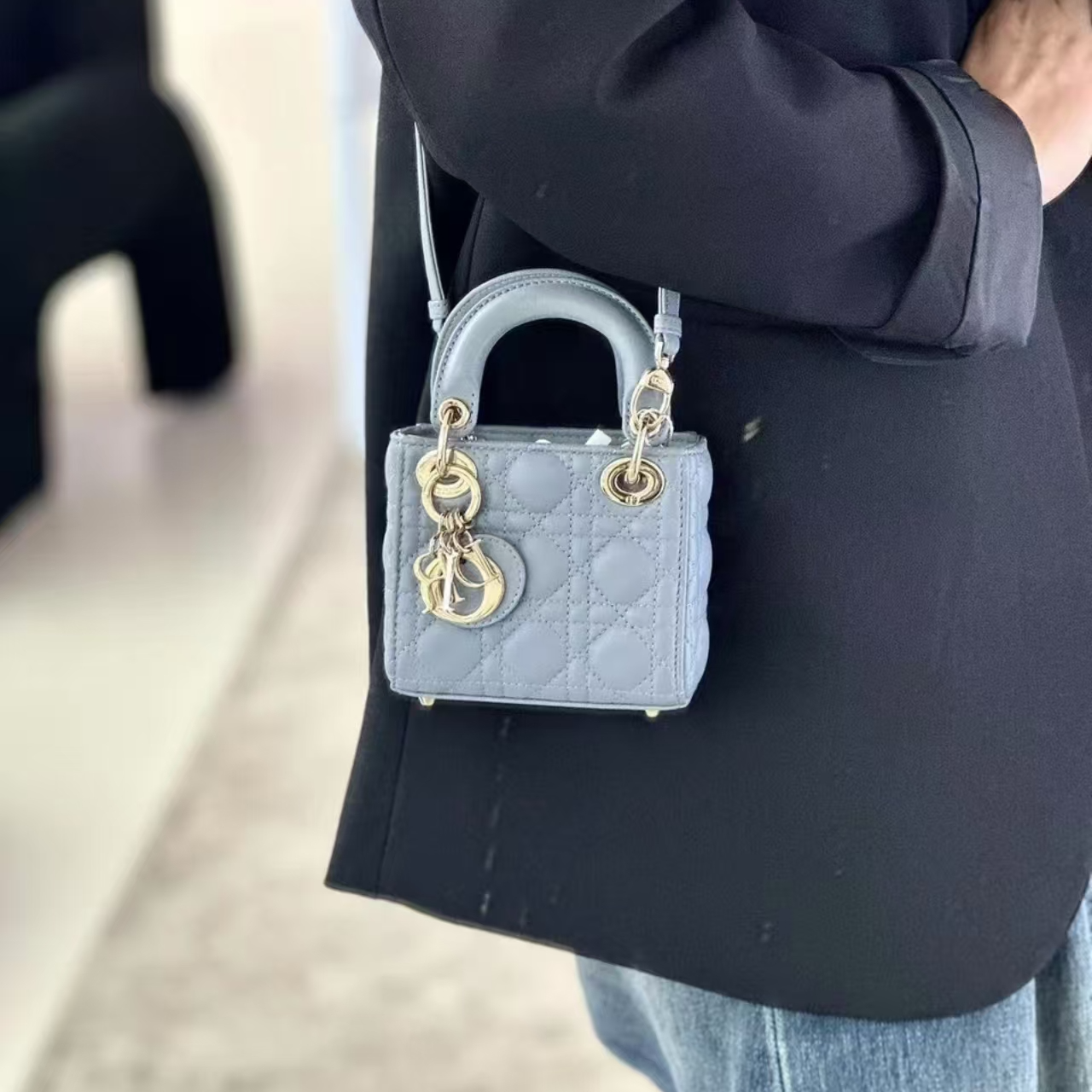 95新 DIOR/迪奥 青奢荟/戴妃三格手提包/62276