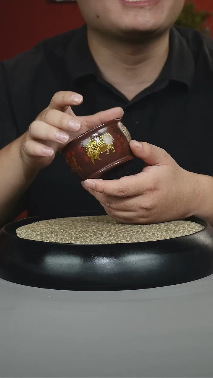 茶壶紫砂 底槽清 五牛杯