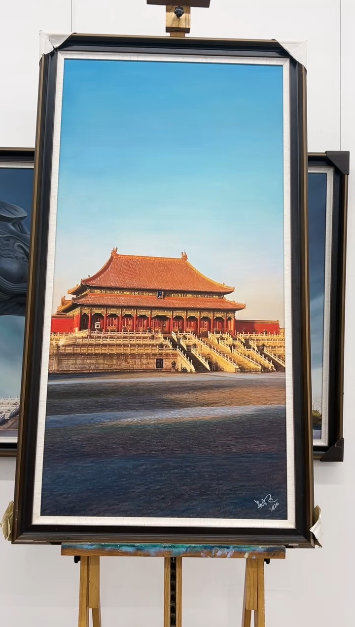 【闪购商品】绘画吴子逸-140*70cm-故宫油画