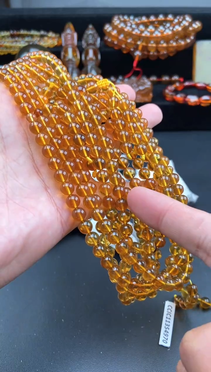 【闪购商品】琥珀手链未镶嵌6+金棕珀108项链【多样性发货其中一】