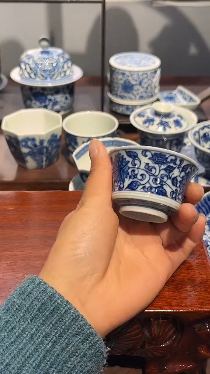 镹曰茶闲手工手绘柴窑茶具