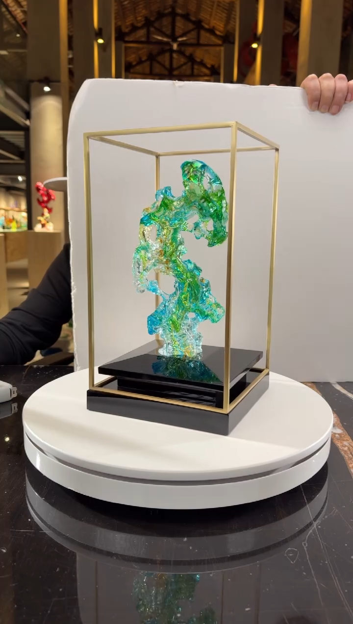 摆件0601043-101欧碧色画廊款太湖石