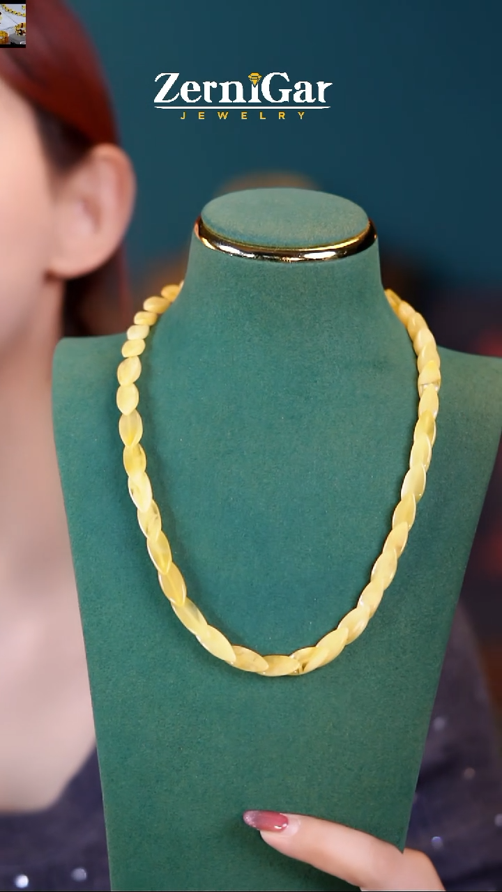 【闪购商品】琥珀颈饰未镶嵌天然琥珀项链