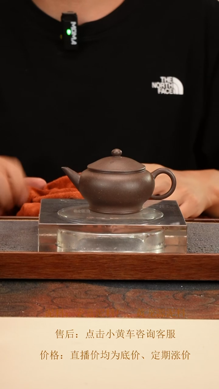 茶壶紫砂 宽口水平 高温天青泥 130cc 钱币孔