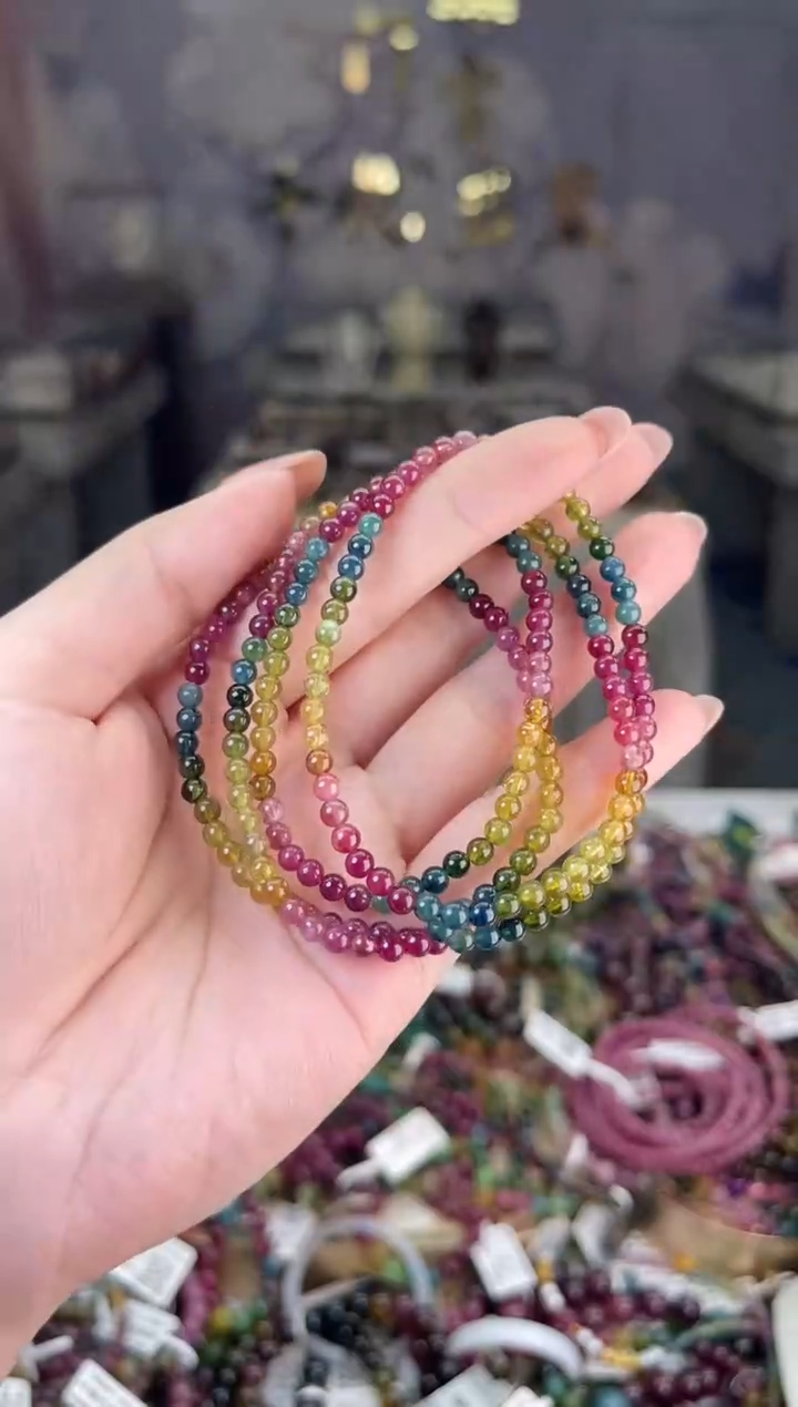 【闪购商品】碧玺/未镶嵌3mm+碧玺多圈多样性发货