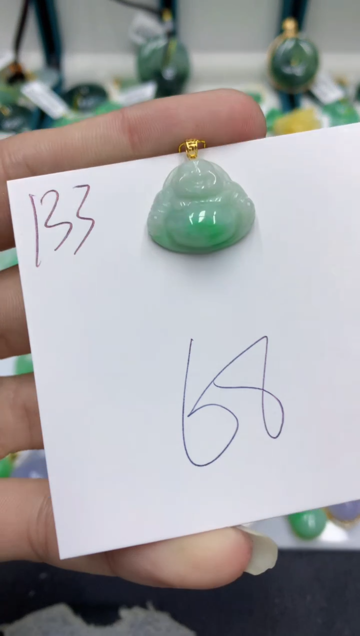 【闪购商品】翡翠颈饰18K金镶嵌翡翠