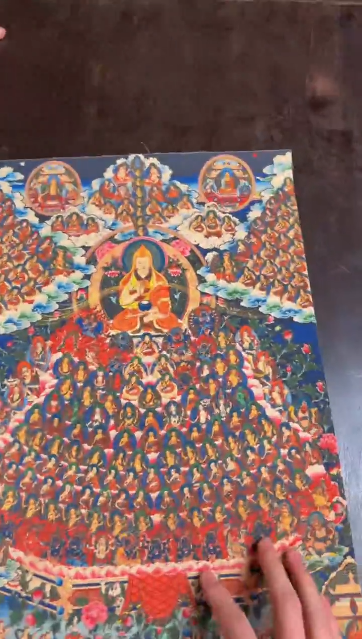 装裱画精品手绘唐卡链接--A小尺幅