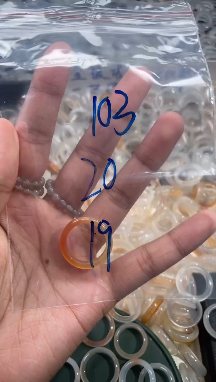 玛瑙/玉髓戒圈未镶嵌103