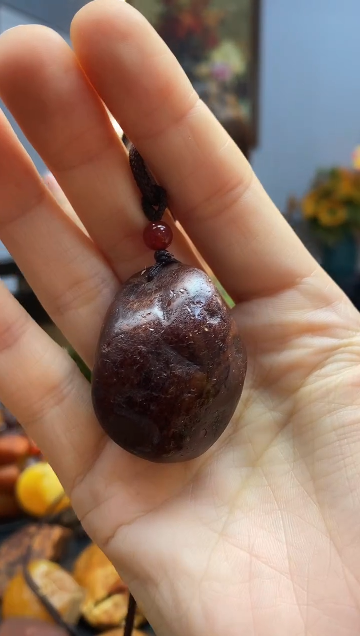 琥珀颈饰未镶嵌挂件