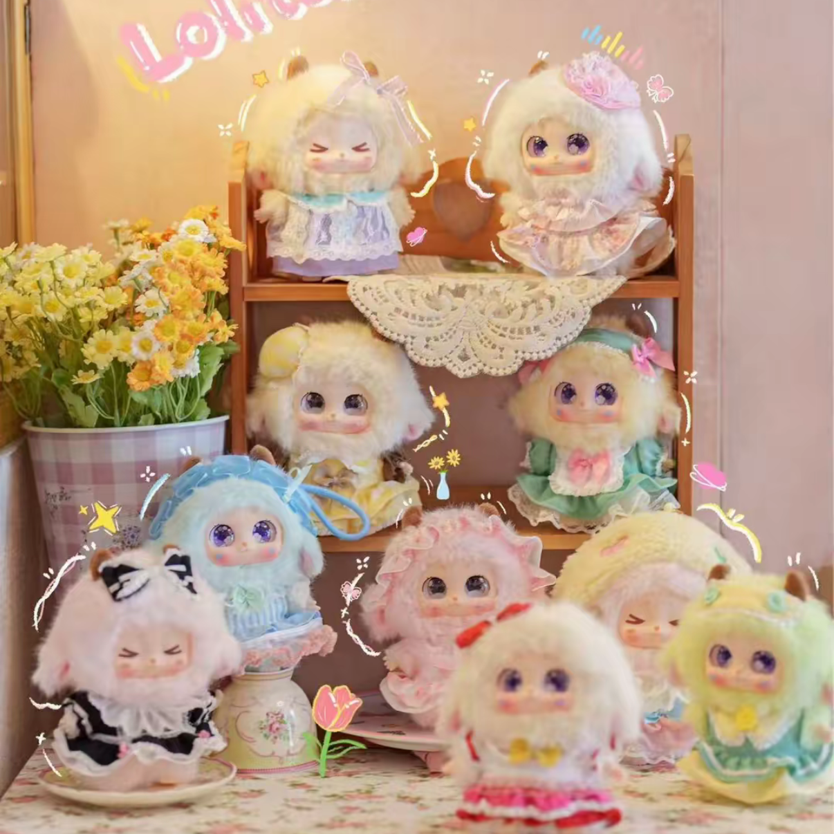 【姐姐妹妹】新品Milly米粒遇见洛丽塔毛绒盲盒可爱礼物办公摆件