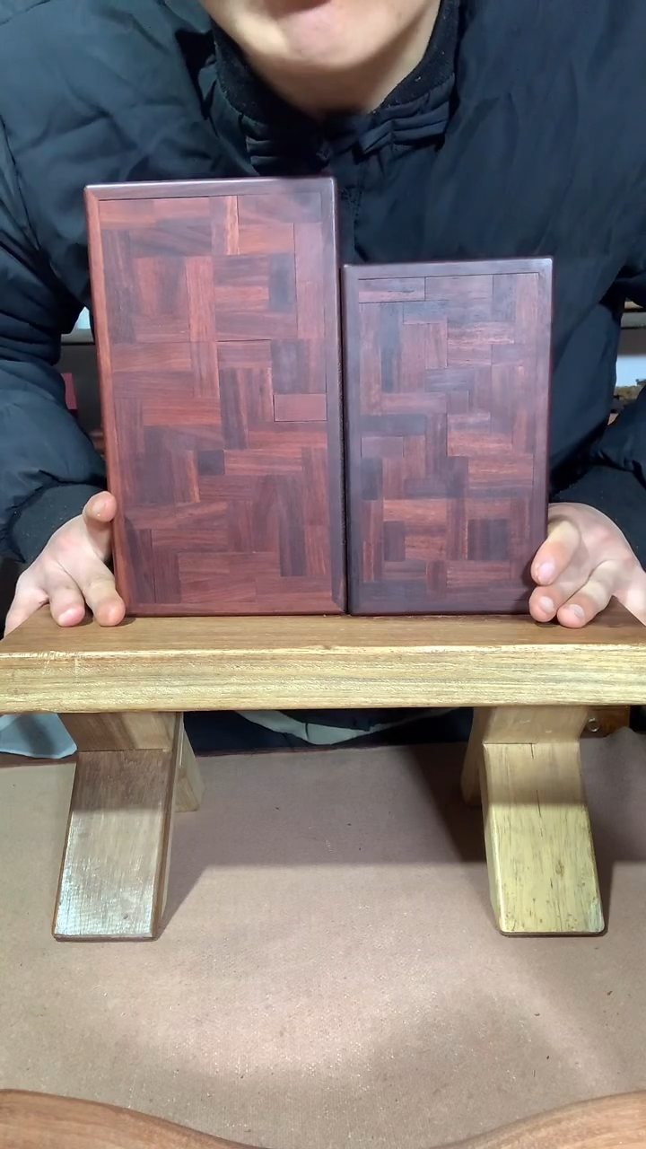 木董*长赞比亚紫檀 大机关盒