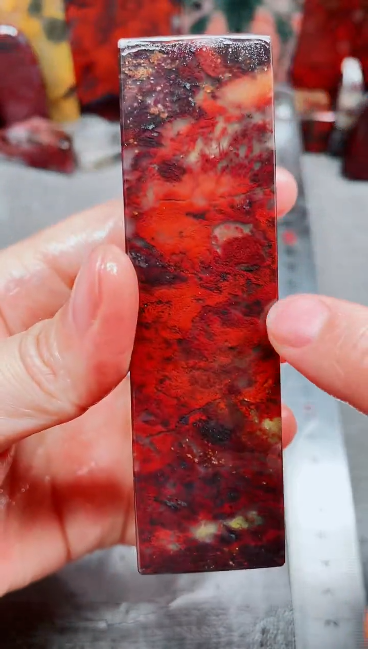 桂林鸡血玉素章3.0左右13