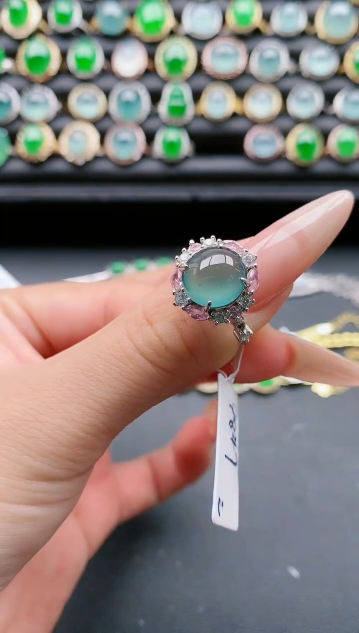 【闪购商品】翡翠戒指银S925镶嵌11111111