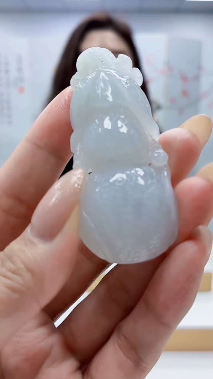 未镶嵌定制翡翠4829MM-毛货挂件75