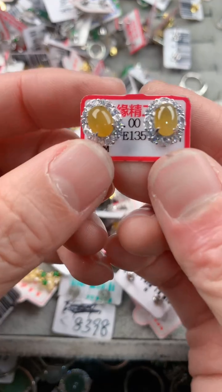 银S925镶嵌戒指翡翠333   2