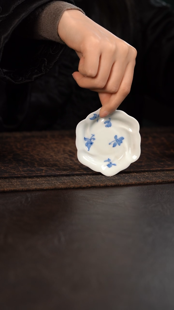 【闪购商品】杯聚澜堂兰花头花朵杯垫