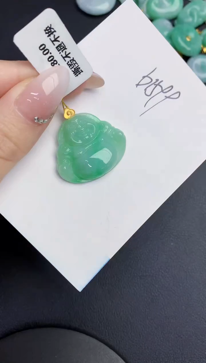 【闪购商品】翡翠颈饰18K金镶嵌00000000000